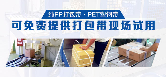 纯PP打包带、PET塑钢带，可免费提供打包带现场试用服务